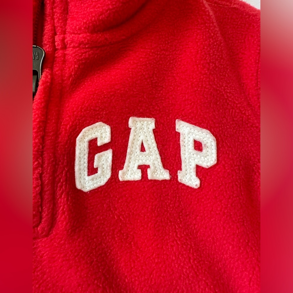 Boys GAP fleece 3/4 zip shirt or outer layer - Picture 2 of 12